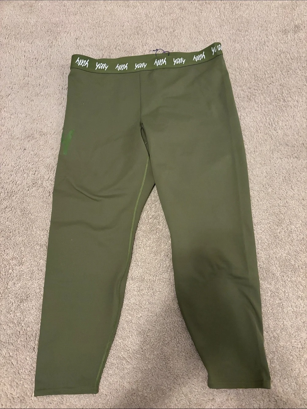 YITTY Olive Green High-Rise Performance Leggings - Picture 1 of 3